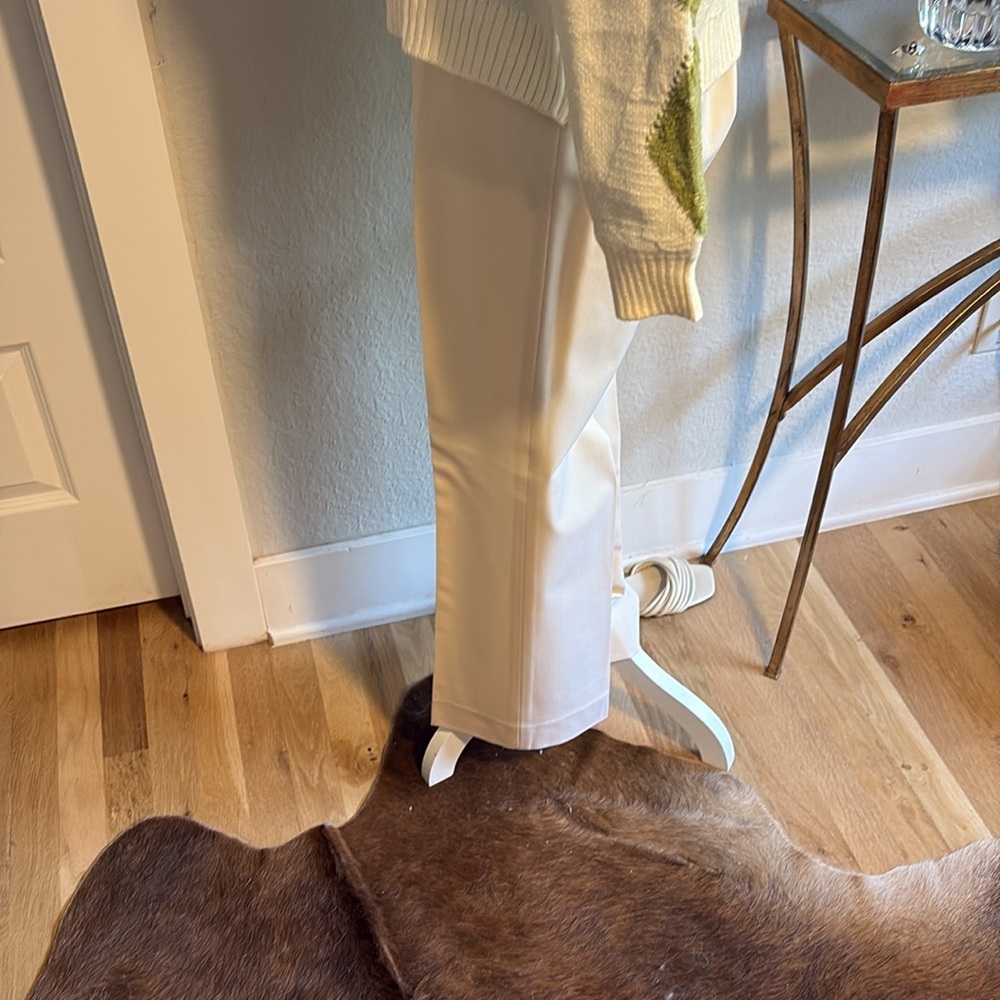 Winter White Basic Wool Pant. - image 2